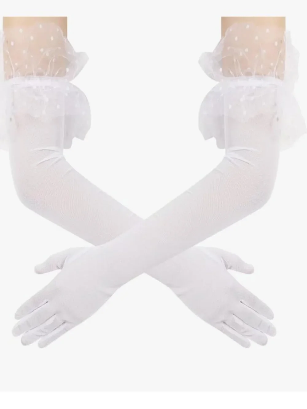 Women's Long Lace Opera Gloves